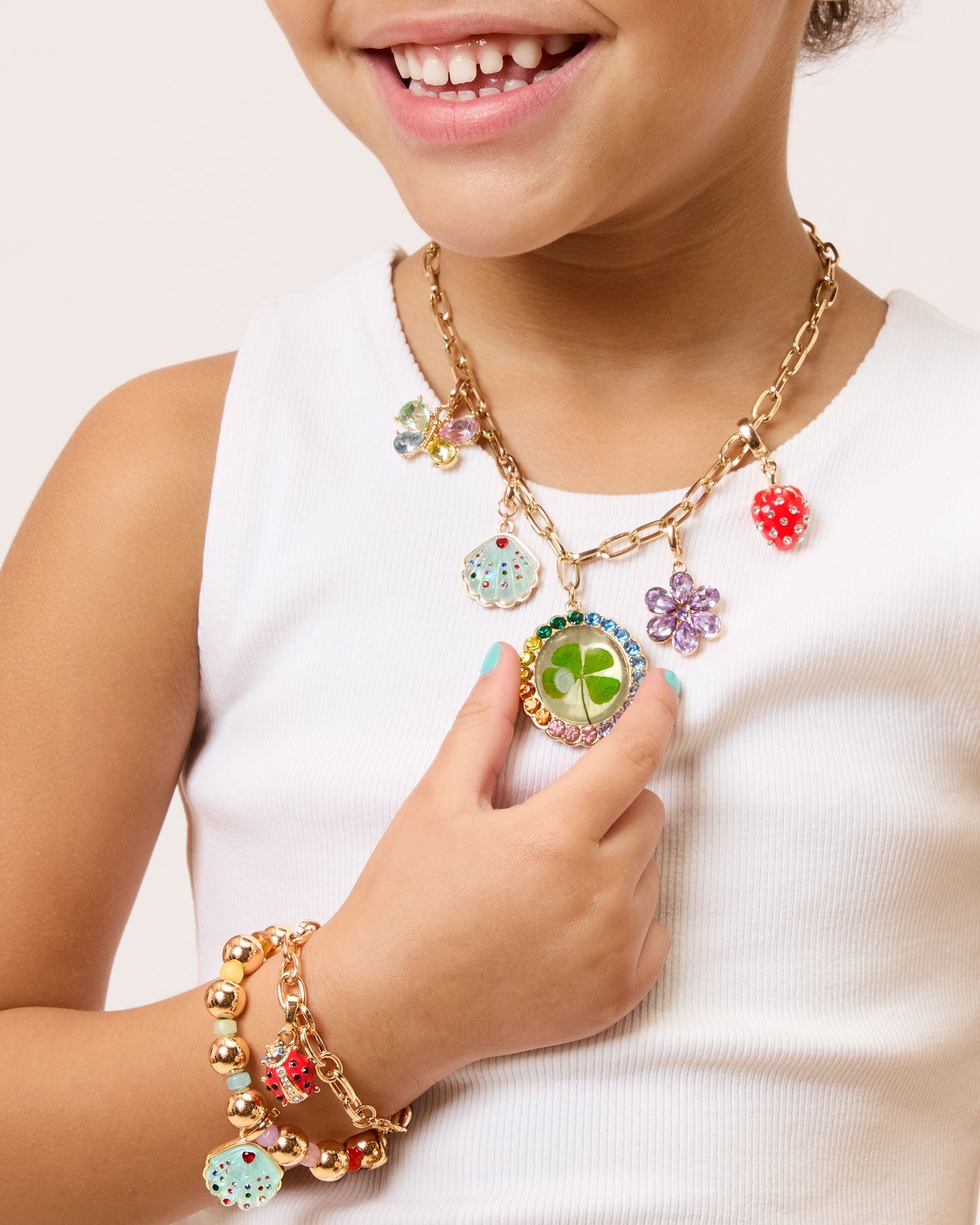 Lucky Ladybug Charm Bracelet