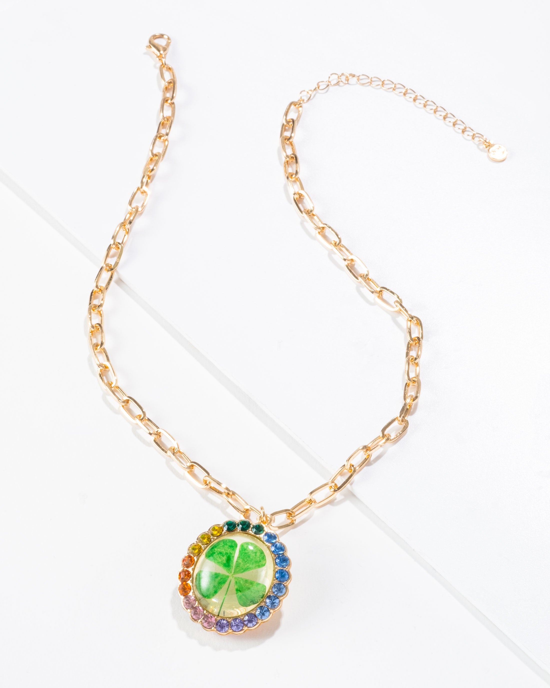 Lucky Streak REAL 4-Leaf Clover Necklace